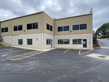 Outside front of building