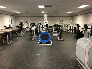 Gym area and therapy equipment