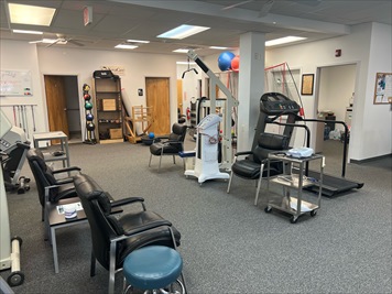 Therapy equipment and gym area