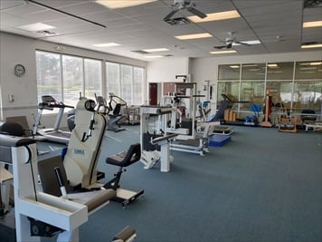 Therapy equipment and gym area