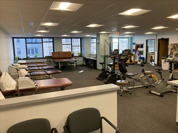 Treatment and gym area