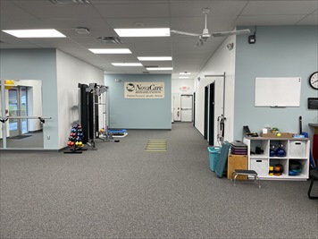 Therapy equipment and gym area