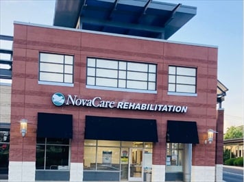 Outside front of building
