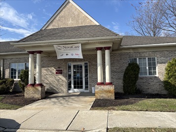 Outside front of building