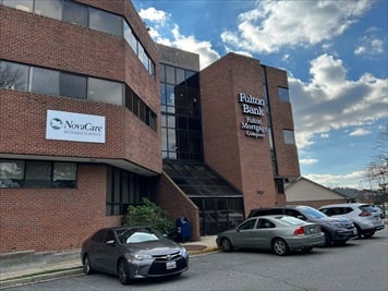 Outside front of building