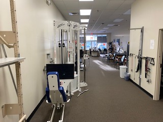 Equipment and gym area