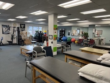 Therapy treatment area and gym area