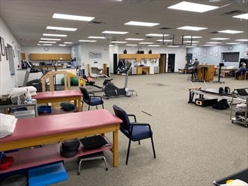 Therapy treatment and gym area