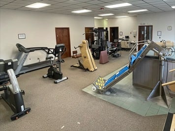Aquatic therapy and gym area