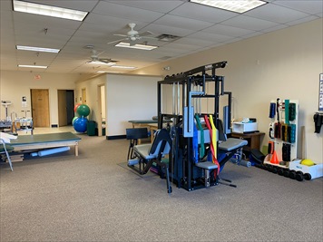 Physical Therapy treatment and gym area