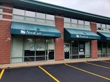 Outside front of building