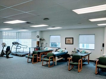 Therapy treatment and gym area