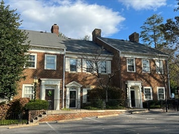 Outside front of building