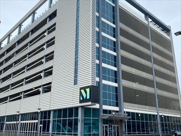 Outside front of building