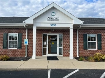 Outside front of building