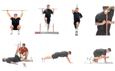collage of exercise