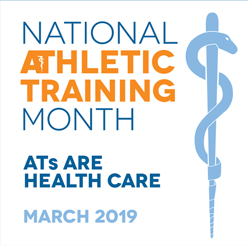 National Athletic Training Month Logo